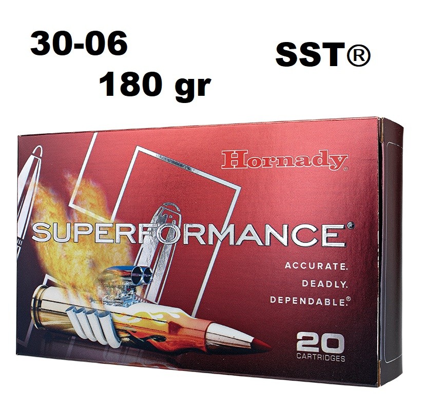 Munición Hornady 30-06 SUPERFORMANCE SST 180 gr Munición Hornady 30-06 SUPERFORMANCE SST 180 gr