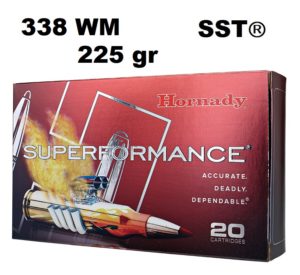 Munición Hornady 338 WM Superformance SST 225 gr