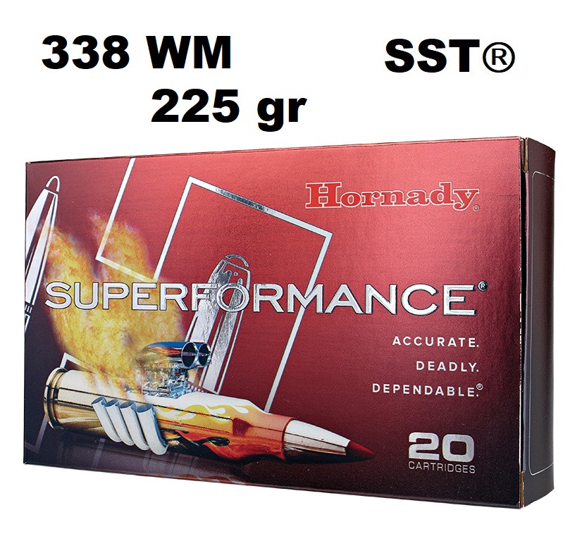 Munición Hornady 338 WM Superformance SST 225 gr Munición Hornady 338 WM Superformance SST 225 gr