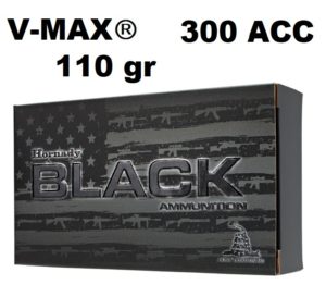 Munición Hornady 300 Blackout BLACK V-Max 110 gr