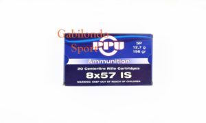 Munición PRVI 8x57 IS SP 196 gr.