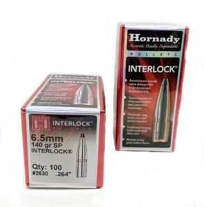 Plomos Hornady Cal.6,5MM 140gr SP INTERLOCK (100 unds)