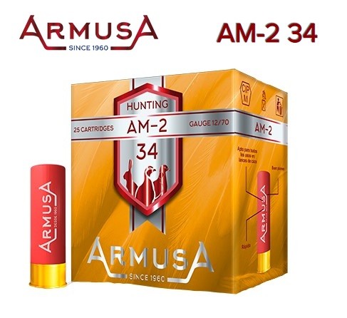 Cartuchos Armusa AM-2 de 34 g Cartuchos Armusa AM-2 de 34 g