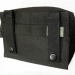 Bolsa Mil-Tec Molle negra con velcro