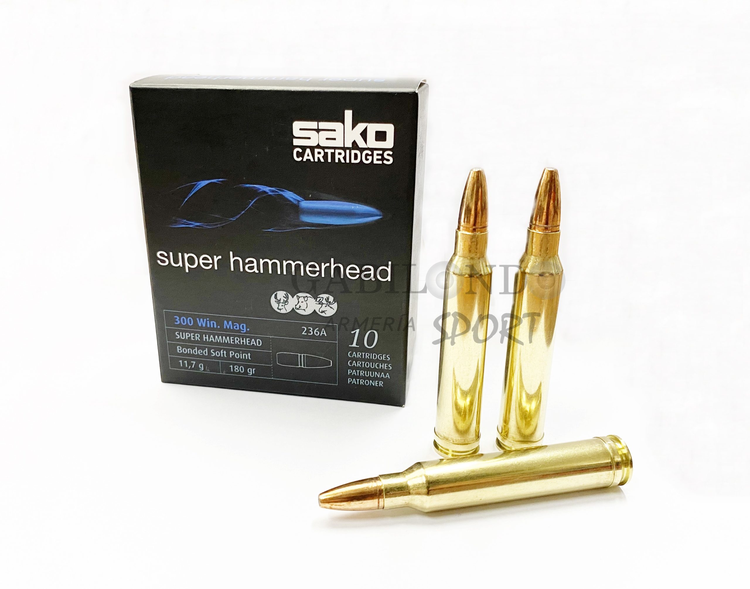 Municion Sako Cal.300 WM Super Hammerhead 180 gr Municion Sako Cal.300 WM Super Hammerhead 180 gr