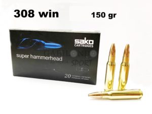 Municion Sako Cal.308 Win Super Hammerhead 180 gr