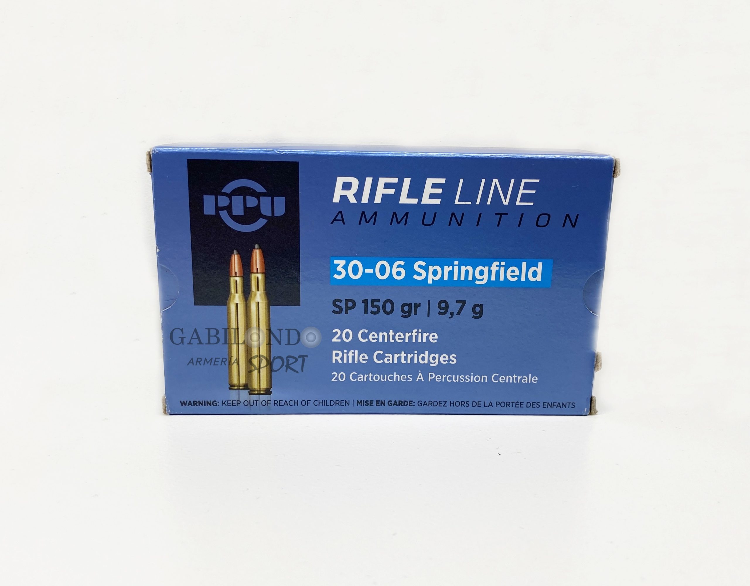 Munición PRVI 30-06 SPR SP 150 gr Munición PRVI 30-06 SPR SP 150 gr