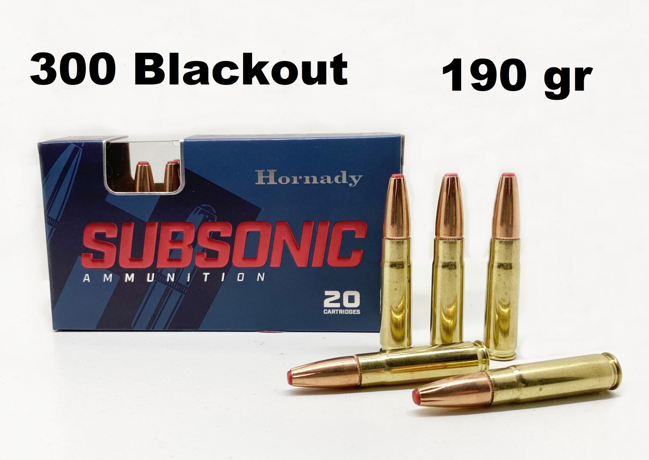 Munición Hornady Cal.300 Blackout 190 gr SUBSONIC Munición Hornady Cal.300 Blackout 190 gr SUBSONIC