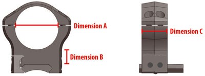 Anillas Warne Maxima horizontales MEDIUM 30 mm Anillas Warne Maxima horizontales MEDIUM 30 mm