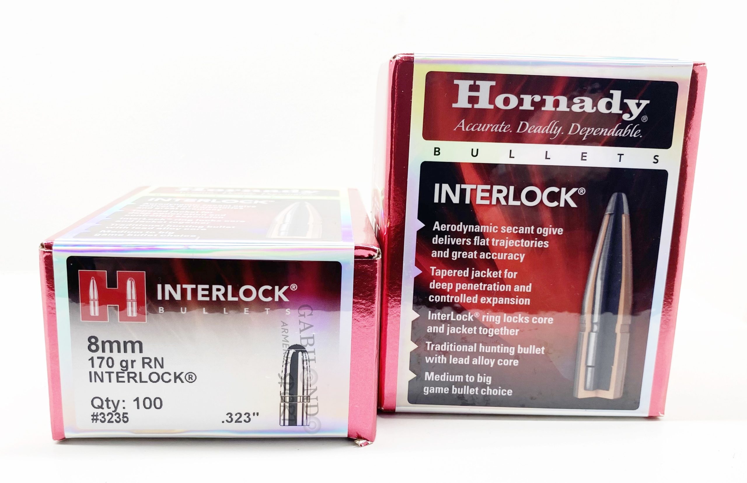 Plomos Hornady Cal30 180gr. SP INTERLOCK (100 unds) Plomos Hornady Cal30 180gr. SP INTERLOCK (100 unds)