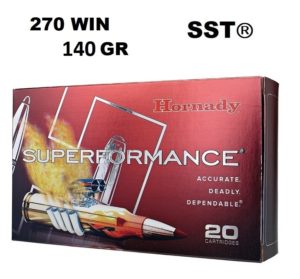 Munición Hornady 270 WIN SUPERFORMANCE SST 140 gr