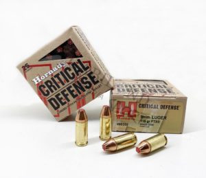 Municion HORNADY Critical Defense 115 gr FTX Cal. 9 PB