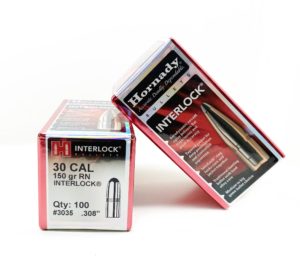Plomos Hornady Cal30 180gr. SP INTERLOCK (100 unds)