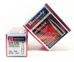 Plomos Hornady Cal. 270 BTSP INTERLOCK 140gr (100 unds)