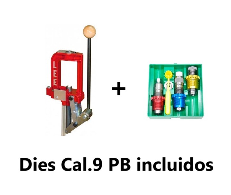Prensa Lee Breech Lock Challenger con dies 9 PB Prensa Lee Breech Lock Challenger con dies 9 PB