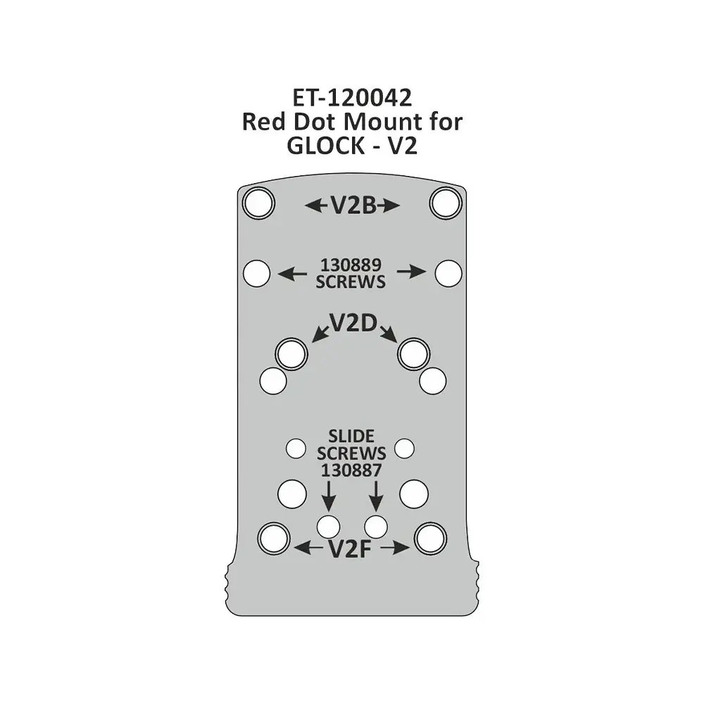 Montura EEMANN para Red Dot Glock V2 Montura EEMANN para Red Dot Glock V2